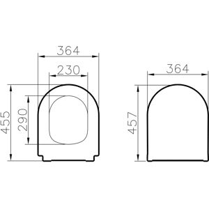 VitrA Integra WC-zitting Slim met soft-close - Toiletbril VitrA Integra WC-zitting Slim met soft-close - Toiletbril