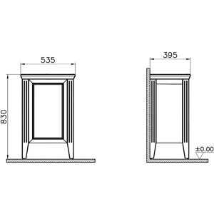 Armoire de salle de bain VitrA Valarte - MDF, Fermeture douce, Étagère en verre - Publicité Armoire de salle de bain VitrA Valarte - MDF, Fermeture douce, Étagère en verre - Publicité