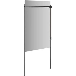 Vitra Equal LED-Spiegel mit Beleuchtung - Wandmontage, Schwarzer Metallrahmen - Produkttyp Vitra Equal LED-Spiegel mit Beleuchtung - Wandmontage, Schwarzer Metallrahmen - Produkttyp