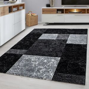 Ayyildiz Hawaii Schwarzer Flachgewebte Teppich - 200x290cm, Polypropylen, Handgeknüpfte Fransen, 13mm Flor Ayyildiz Hawaii Schwarzer Flachgewebte Teppich - 200x290cm, Polypropylen, Handgeknüpfte Fransen, 13mm Flor