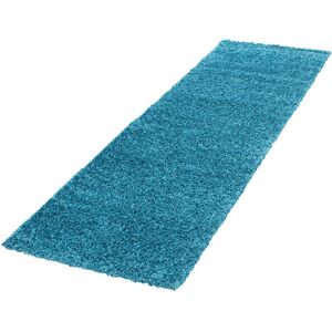 Ayyildiz Türkis Polypropylen Teppich - 80x250cm, Hochflor Ayyildiz Türkis Polypropylen Teppich - 80x250cm, Hochflor