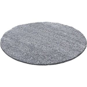 Ayyildiz Světle šedý kulatý koberec - Polypropylen, 30mm, 80cm Ayyildiz Světle šedý kulatý koberec - Polypropylen, 30mm, 80cm