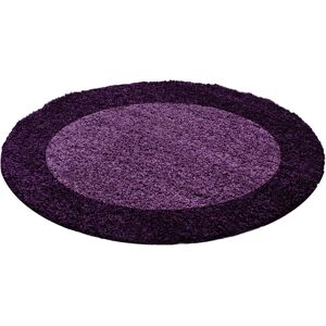 Ayyildiz Lila Rund Teppich - Teppich - Polypropylen - 30mm Shaggy Ayyildiz Lila Rund Teppich - Teppich - Polypropylen - 30mm Shaggy