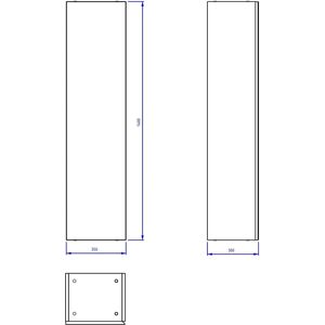 Megabad Loft Hochschrank - Tür mit Softclose Megabad Loft Hochschrank - Tür mit Softclose