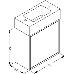 Megabad Profi Collection Megabad Pure 2.0 Waschtischunterschrank - Badezimmer Unterschrank Megabad Profi Collection Megabad Pure 2.0 Waschtischunterschrank - Badezimmer Unterschrank