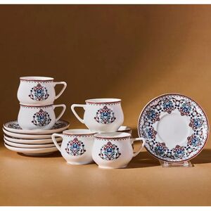Karaca 8697918492502 Red Coffee Cup Set - Turkish, Arabic, Greek - 12 pcs Karaca 8697918492502 Red Coffee Cup Set - Turkish, Arabic, Greek - 12 pcs