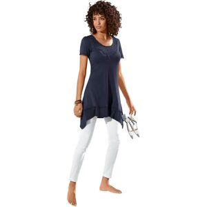 Linea Tesini Marine Spitzenhals T-Shirt - T-Shirt Linea Tesini Marine Spitzenhals T-Shirt - T-Shirt