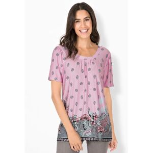 INSPIRATIONEN Fließende Blumiger Rüschen-Tunika - Damen-Shirt INSPIRATIONEN Fließende Blumiger Rüschen-Tunika - Damen-Shirt