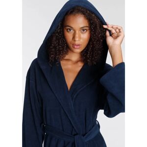 VIVANCE DREAMS Navy Langer Baumwoll-Mix Bademantel - Bademantel VIVANCE DREAMS Navy Langer Baumwoll-Mix Bademantel - Bademantel