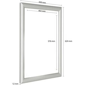 M&T DISPLAYS A2 Silber Klapprahmen - Display Rahmen M&T DISPLAYS A2 Silber Klapprahmen - Display Rahmen