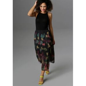 ANISTON SELECTED Midikleid mit Blattmuster - Kleid ANISTON SELECTED Midikleid mit Blattmuster - Kleid