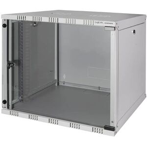 LogiLink W09A54G Rack Cabinet - 9U Wall Mounted Grey LogiLink W09A54G Rack Cabinet - 9U Wall Mounted Grey