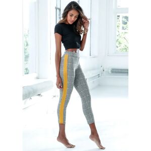 Benched 7/8 Leggings - Hohe Taille, Karo Muster, Kontrastseiten Benched 7/8 Leggings - Hohe Taille, Karo Muster, Kontrastseiten