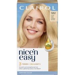 Clairol Nice'n Easy SB2 Ultra Light Beach Blonde Hair Color - Hair Color Clairol Nice'n Easy SB2 Ultra Light Beach Blonde Hair Color - Hair Color