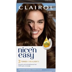 Clairol Nice'n Easy Medium Brown Permanent Hair Color - Hair Dye with Highlights Clairol Nice'n Easy Medium Brown Permanent Hair Color - Hair Dye with Highlights