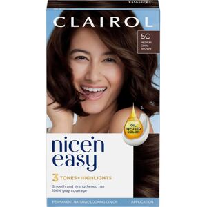 Clairol Nice'n Easy Medium Cool Brown Hair Dye - Permanent Color Clairol Nice'n Easy Medium Cool Brown Hair Dye - Permanent Color