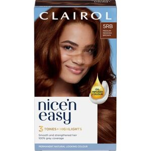 Clairol Nice'n Easy Medium Reddish Brown Hair Color Dye - 177ml Clairol Nice'n Easy Medium Reddish Brown Hair Color Dye - 177ml