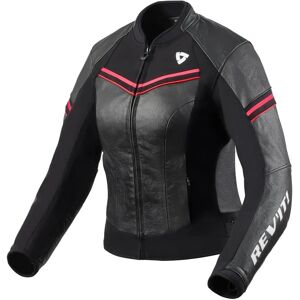 Giacca in pelle per moto donna Revit Median - Nero Rosa Giacca in pelle per moto donna Revit Median - Nero Rosa