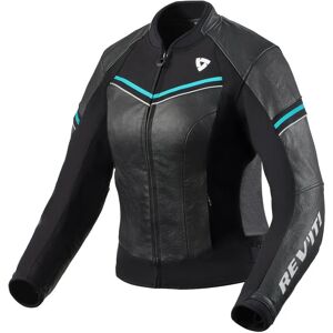 Giacca in pelle per moto da donna Revit Median - Nero / Blu - Giacca da moto Giacca in pelle per moto da donna Revit Median - Nero / Blu - Giacca da moto