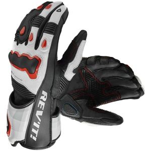 Guanti Moto Rev'it Quantum 3 - Bianco / Neon Rosso - Livello CE 1 KP Guanti Moto Rev'it Quantum 3 - Bianco / Neon Rosso - Livello CE 1 KP