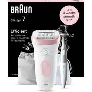 Braun Silk-épil 7 with Wide Head for Easy Wet & Dry Lasting Smooth Skin with 7-210 White/Flamingo Braun Silk-épil 7 with Wide Head for Easy Wet & Dry Lasting Smooth Skin with 7-210 White/Flamingo