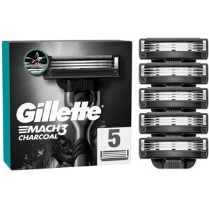 Gillette Mach3 Charcoal vervangingsbladen - 5 stuks Gillette Mach3 Charcoal vervangingsbladen - 5 stuks