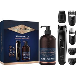 Gillette King C Complete Beard Kit - Electric Trimmer & Wash Gillette King C Complete Beard Kit - Electric Trimmer & Wash