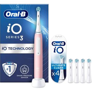 Oral-B iO3 Electric Toothbrush - Pink - Dentist-Inspired Clean Oral-B iO3 Electric Toothbrush - Pink - Dentist-Inspired Clean