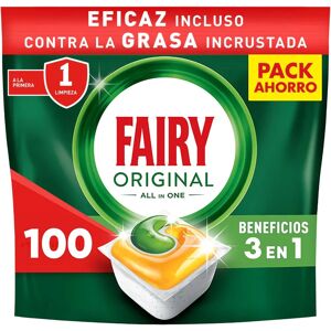 Tabletes de lava-louças tudo-em-um limão Fairy Original - 100 unidades Tabletes de lava-louças tudo-em-um limão Fairy Original - 100 unidades