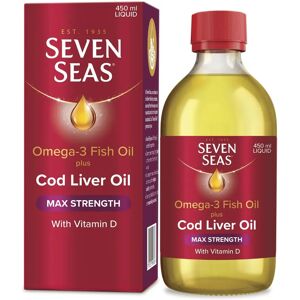 Seven Seas Max Strength Cod Liver Oil - Heart Brain Vision Support Seven Seas Max Strength Cod Liver Oil - Heart Brain Vision Support