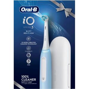 Oral-B iO 3 Ice Blue Electric Toothbrush - Electric Toothbrush, Micro-Vibrating, Smart Pressure Sensor Oral-B iO 3 Ice Blue Electric Toothbrush - Electric Toothbrush, Micro-Vibrating, Smart Pressure Sensor
