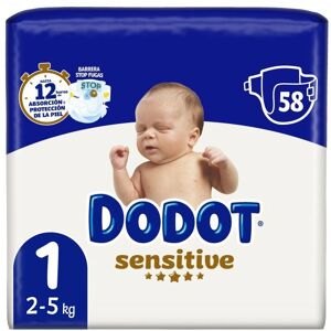 Pañales Dodot Sensitive Talla 1 2-5kg - Pañales Pañales Dodot Sensitive Talla 1 2-5kg - Pañales