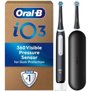 Oral-B iO3 Electric Toothbrush - Pressure Sensor, 2 Heads, for Adults Oral-B iO3 Electric Toothbrush - Pressure Sensor, 2 Heads, for Adults