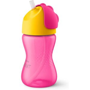 Vaso flexible con pajilla Philips Avent - 300 ml - Rosa/Amarillo - Vaso antidesbordes Vaso flexible con pajilla Philips Avent - 300 ml - Rosa/Amarillo - Vaso antidesbordes