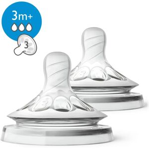 Philips Avent Natural Bottle Nipple - Medium Flow - Silicone Philips Avent Natural Bottle Nipple - Medium Flow - Silicone