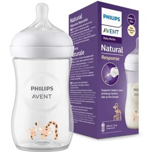 Philips Avent Giraffe Baby Bottle - Natural Response 260ml Philips Avent Giraffe Baby Bottle - Natural Response 260ml