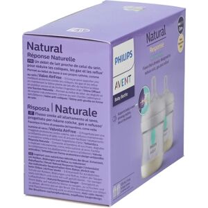 Philips Avent Natural Response Baby Bottle - 125ml, 2 pcs - Transparent Philips Avent Natural Response Baby Bottle - 125ml, 2 pcs - Transparent