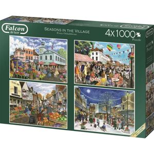 Falcon de luxe Seasons in the Village 4 x 1000 pcs Jigsaw puzzle - Product Type Falcon de luxe Seasons in the Village 4 x 1000 pcs Jigsaw puzzle - Product Type
