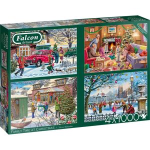 Falcon de luxe Family Time at Christmas - 4 x 1000 pcs Puzzle Falcon de luxe Family Time at Christmas - 4 x 1000 pcs Puzzle