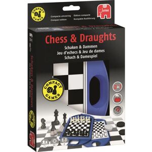 Jumbo Reisschaak- en Damspel - Klassiek Strategisch Spel Jumbo Reisschaak- en Damspel - Klassiek Strategisch Spel