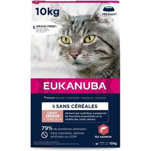 Nourriture pour chats senior sans céréales au saumon - 10kg - Publicité Nourriture pour chats senior sans céréales au saumon - 10kg - Publicité