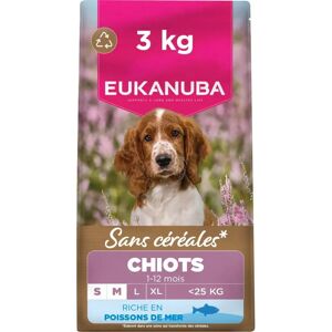 Eukanuba Små- og mellomstore raser sjøfisk valpefôr - 3kg Eukanuba Små- og mellomstore raser sjøfisk valpefôr - 3kg