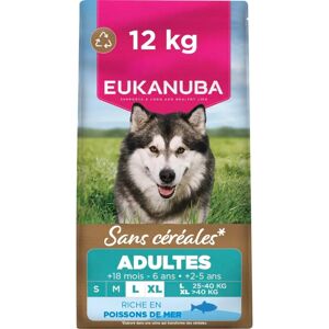 Eukanuba Stor Rase Hundemat uten Korn - Havfisk og Laks Eukanuba Stor Rase Hundemat uten Korn - Havfisk og Laks