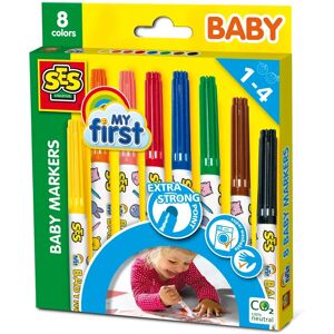 SES Creative Mijn Eerste Baby Markers - 8 Kleuren SES Creative Mijn Eerste Baby Markers - 8 Kleuren