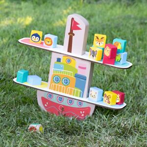 SES Creative Wooden balance boat - Toy - Multicolour SES Creative Wooden balance boat - Toy - Multicolour