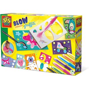 SES Creative Kids' Multi-color Blow Airbrush Graffiti Set - Arts & Crafts SES Creative Kids' Multi-color Blow Airbrush Graffiti Set - Arts & Crafts