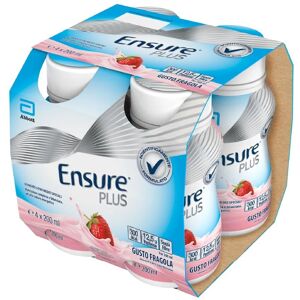 Abbott Ensure Plus Fragola - Integratore 4x200ml Abbott Ensure Plus Fragola - Integratore 4x200ml