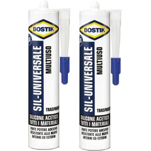 Sigillante siliconico universale Bostik - Trasparente - 280ml Sigillante siliconico universale Bostik - Trasparente - 280ml