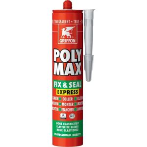 GRIFFON Poly Max Fix & Seal Gris - Mastic adhésif - Publicité GRIFFON Poly Max Fix & Seal Gris - Mastic adhésif - Publicité