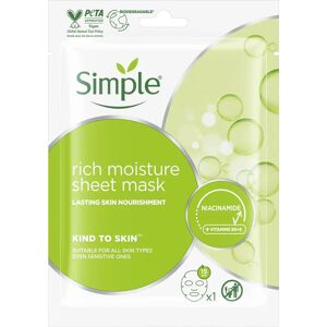 Simple Brand Moisture Sheet Mask - 21ml 20pk Simple Brand Moisture Sheet Mask - 21ml 20pk